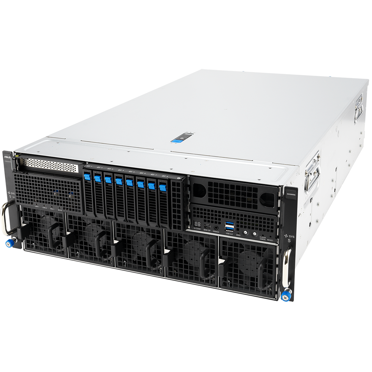 Серверная платформа ASUS ESC8000A-E13 SKU2, 4U, 2x SP5 LGA6096 (500W), 24x DDR5 6400, 4x 2.5 NVME +