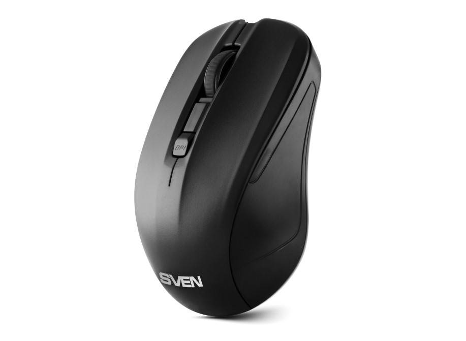 Беспроводная мышь SVEN RX-270W чёрная (3+1кл. 800-1600DPI, блист)