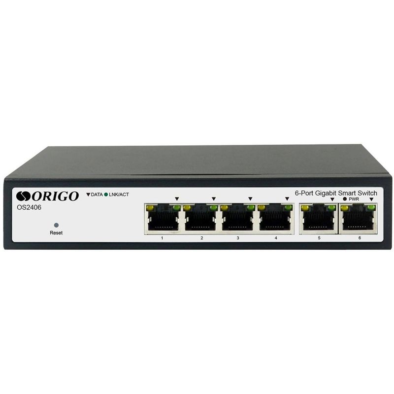 Коммутатор Origo OS2406 OS2406/A1A (L2) 6x1Гбит/с настраиваемый