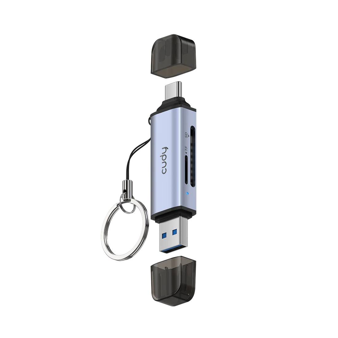 Cudy UH200 Кардридер с двумя слотами (SD, TF) и двумя портами USB 3.0