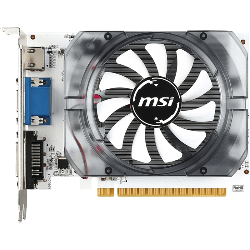 Видеокарта MSI PCI-E 2.0 N730-2GD3V3 NVIDIA GeForce GT 730 2Gb 128bit DDR3 902/1600 DVIx1 HDMIx1 CRT
