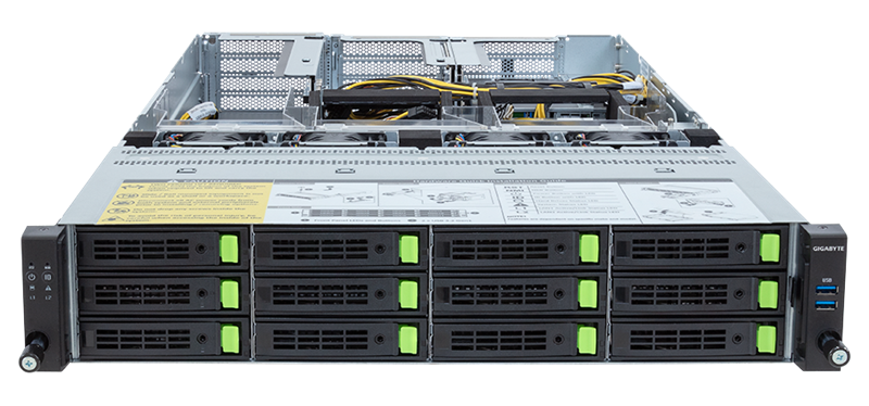 Серверная платформа Gigabyte Server Platform R283-SF0 / 2U / 2xIntel (Gen4/5) / 2xHS / 32xDIMM / 12x