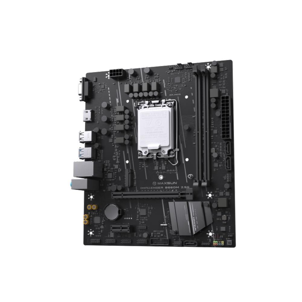 Материнская плата Maxsun MS-Challenger B660M 2.5G B660, LGA1700, 2*DDR4, 1*PCIEx16, 1*PCIEx1, 1*M.2,