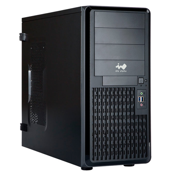 Корпус серверный Midi Tower InWin PE689 Black 750W P75F 80plus Gold USB3.0*2+A(HD)+front fan 120mm*1