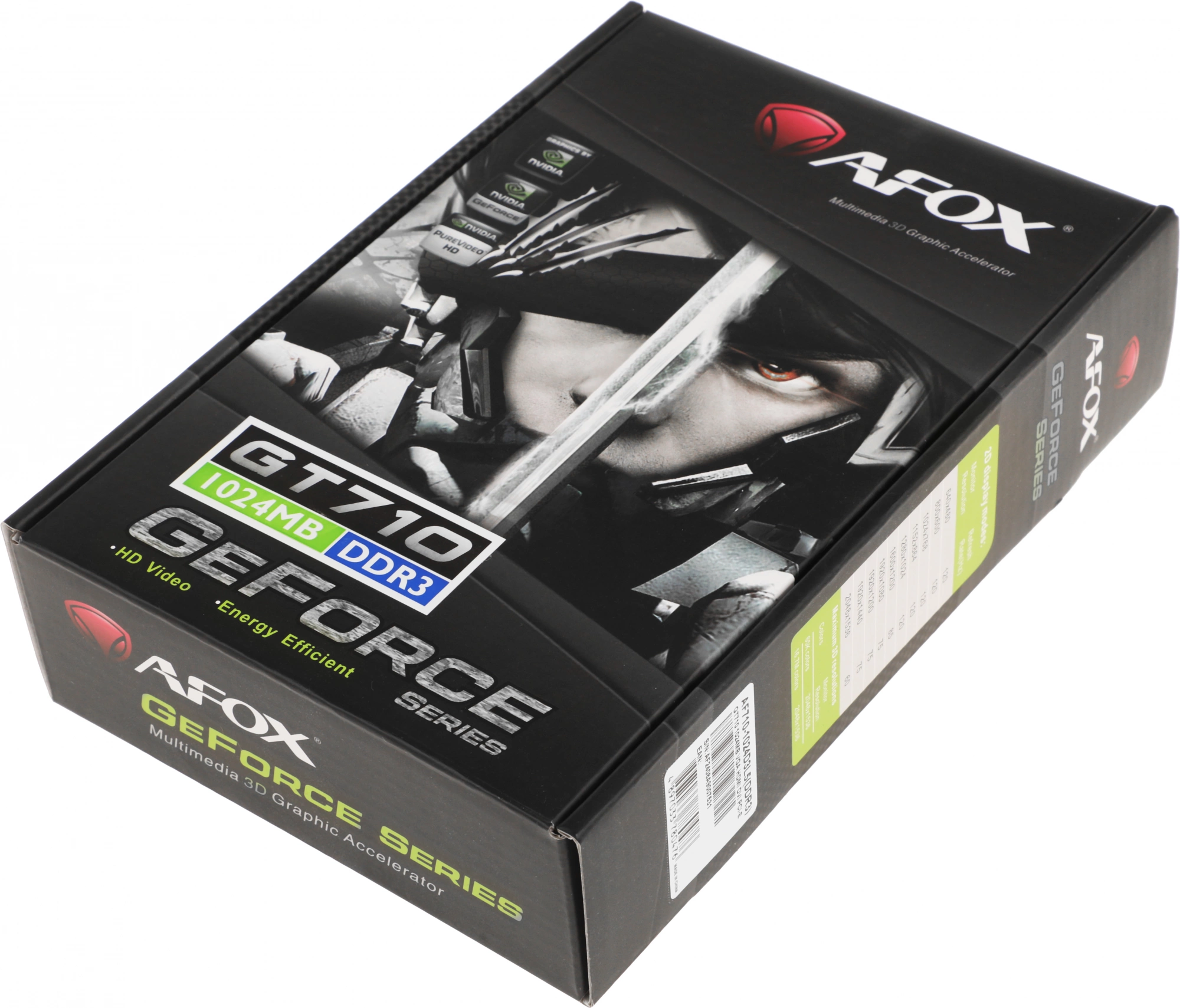 Видеокарта Afox PCI-E 2.0 AF710-1024D3L5 NVIDIA GeForce GT 710 1Gb 64bit GDDR3 954/1600 DVIx1 HDMIx1