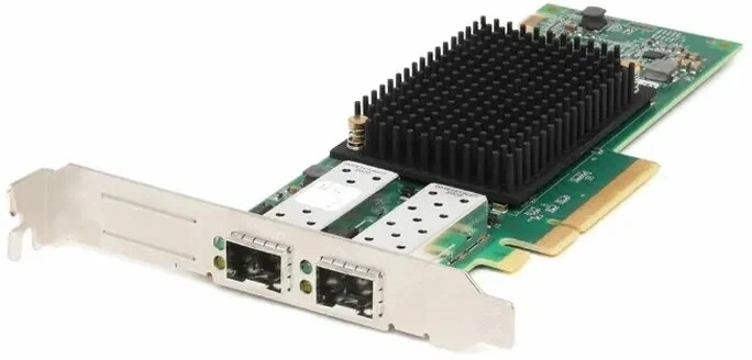 Контроллер DELL Emulex LPe35002 Dual Port FC32 Fibre Channel HBA, PCIe Full Height V2, Customer Kit