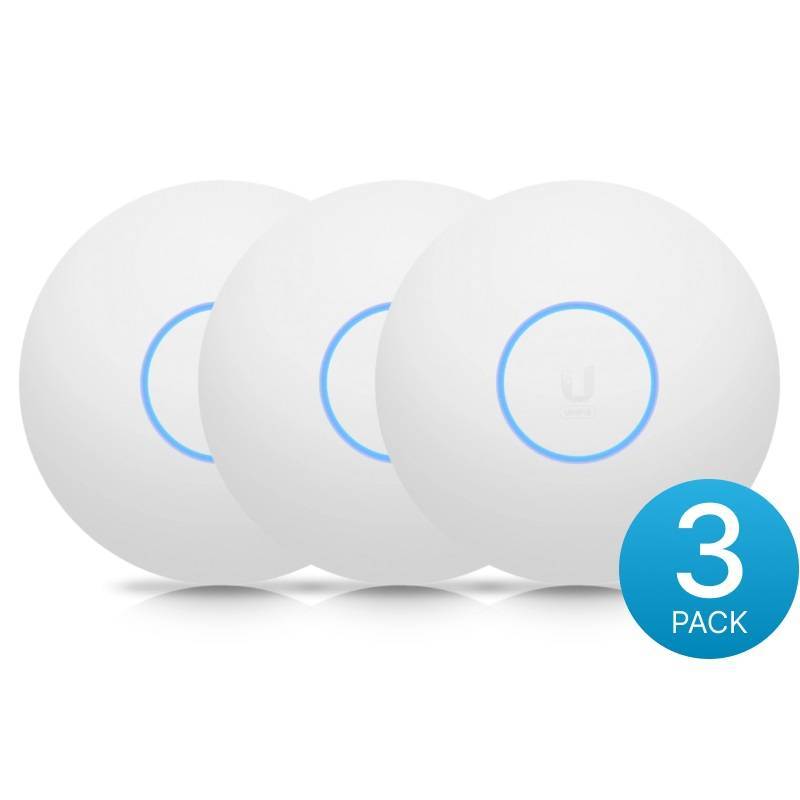 Ubiquiti U6-PRO-3 Комплект точек доступа UniFi 6 Pro (3-pack), 2,4/5 ГГц, до 5,3 Гбит/с, PoE, MU-MIM