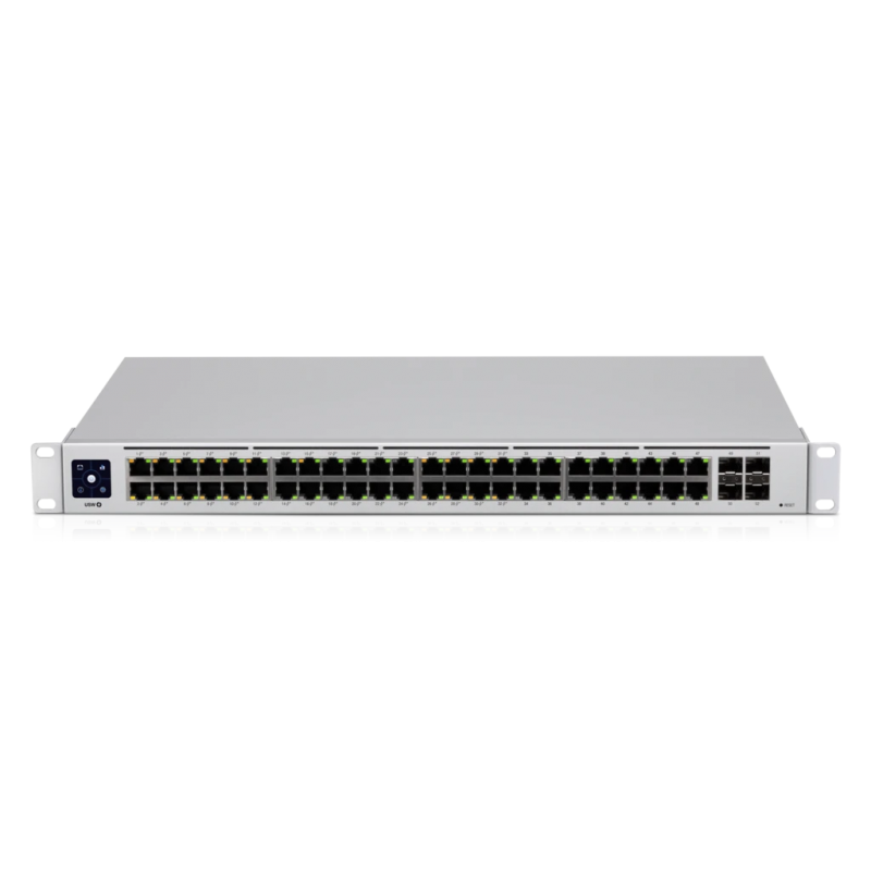 Коммутатор Ubiquiti UniFi Switch 48 PoE |USW-48-PoE| Ubiquiti PoE-коммутатор в стойку, 48х 1G RJ45, 