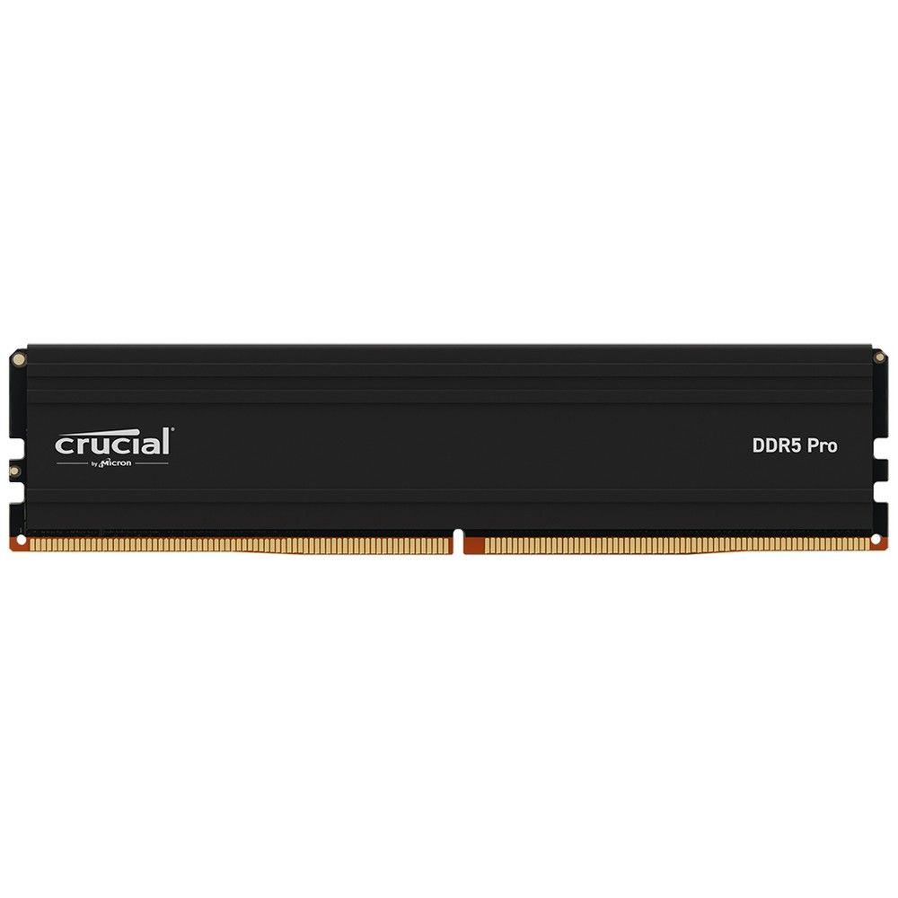 Модуль памяти 32GB Crucial DDR5 5600 UDIMM Pro Black Desktop Memory Non-ECC, CL46, 1.1V, DRx8, RTL