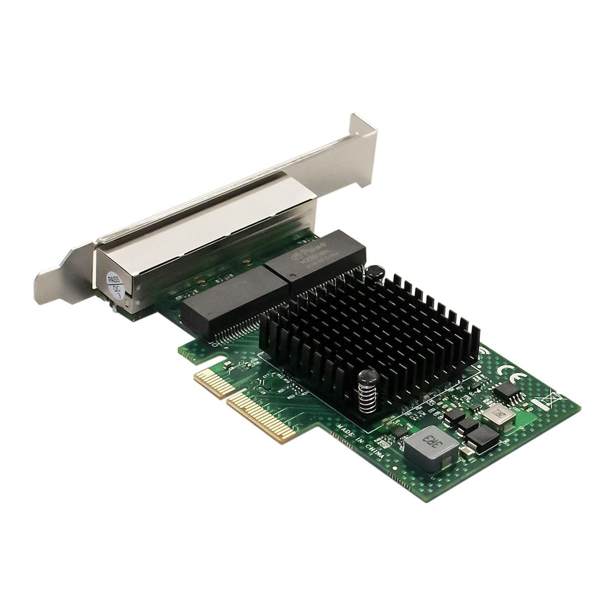 Exegate EX293453RUS Сетевой адаптер ExeGate EXE-BCM5719 (PCI-E x4 v2.0, порты 4xRJ45, 10/100/1000Mbp