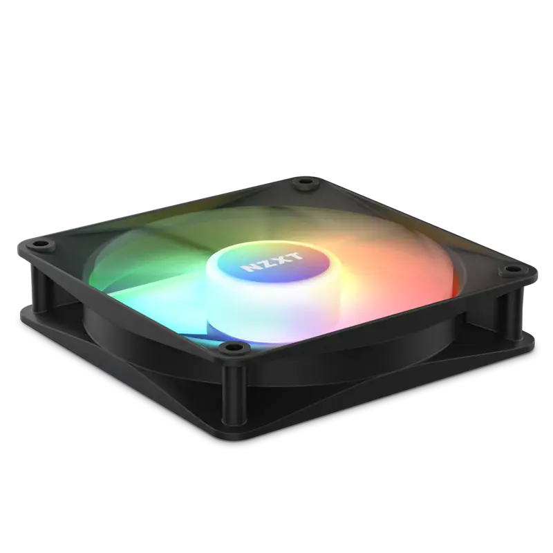 Кулер для корпуса NZXT F140 RGB Core Twin Pack (140x140x25mm, 4-pin PWM, RGB, 89.48CFM, 32.5dBA, 180