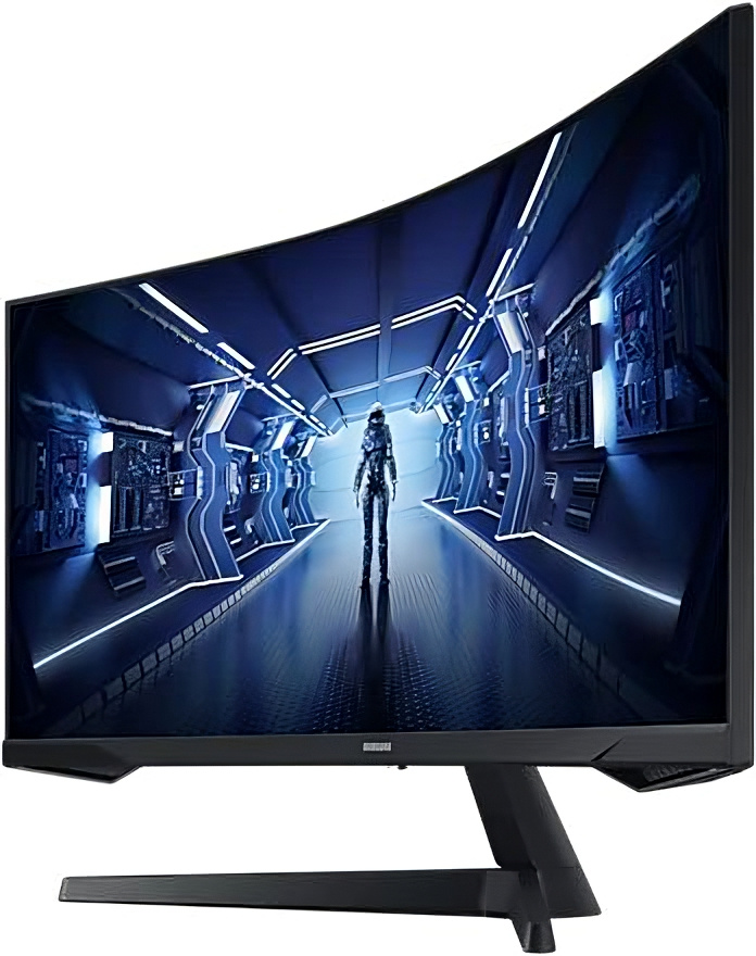 Монитор Samsung 34" Odyssey G5 C34G55TWWI черный VA LED 1ms 21:9 HDMI матовая 250cd 178гр/178гр 3440