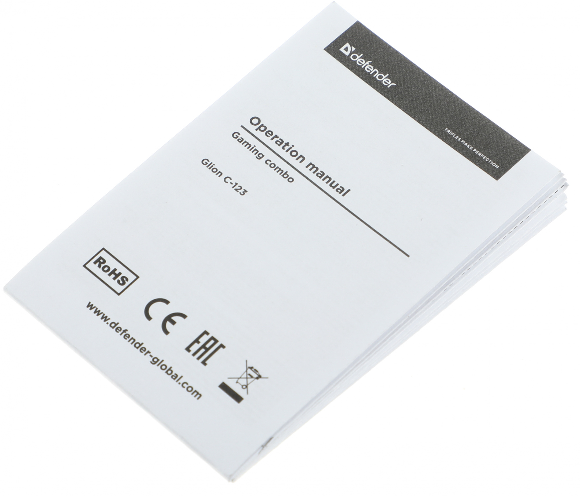 Клавиатура + мышь Defender Glion клав:черный мышь:черный/красный USB LED (45123)