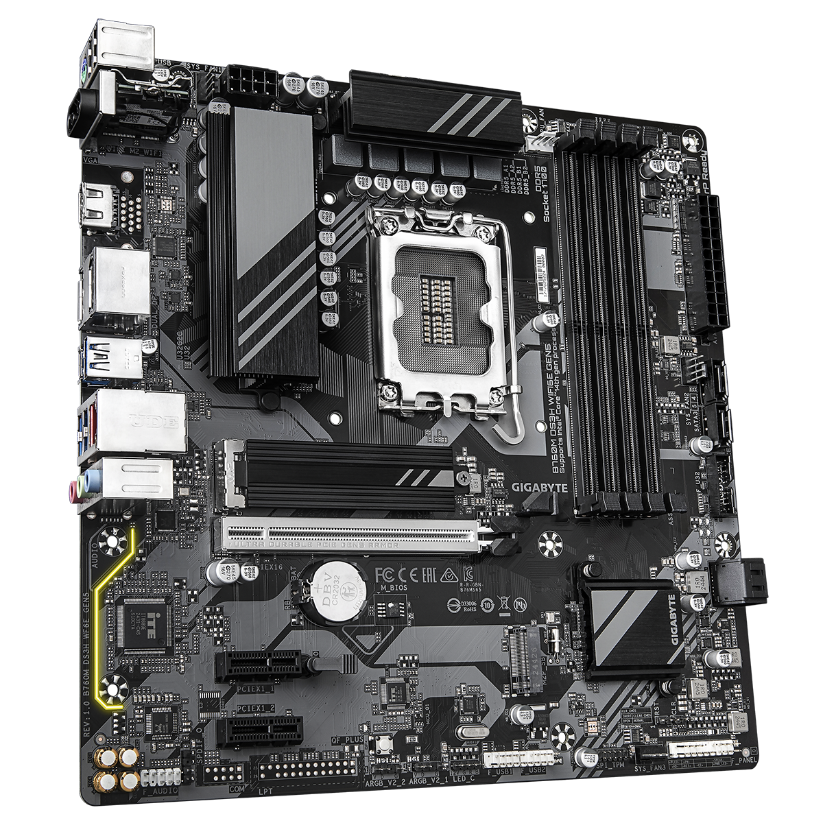 Материнская плата Gigabyte B760M DS3H WF6E GEN5, RTL