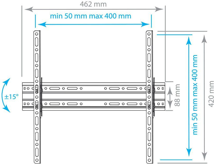 Кронштейн для телевизора Arm Media PLASMA-4 new черный 22"-65" макс.55кг настенный наклон