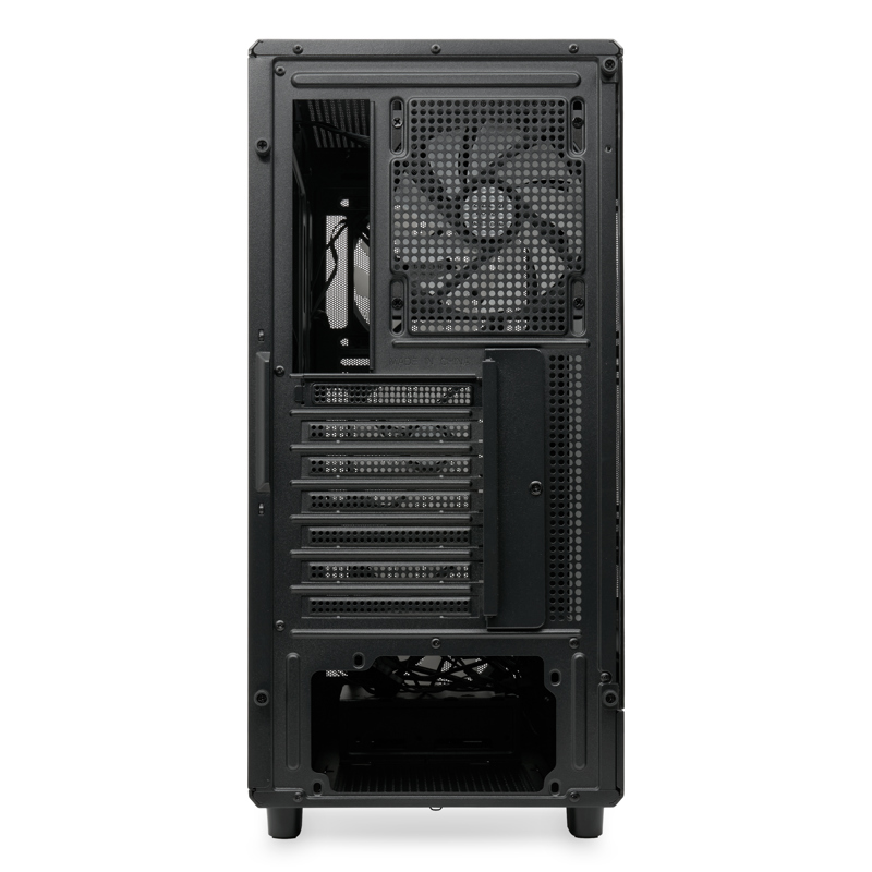 Корпус HSPD M510, Mesh Mid Tower, Black, TG, 0.5 SPCC, 4x120mm ARGB ATX, mATX, mITX 180/280/160mm 1x