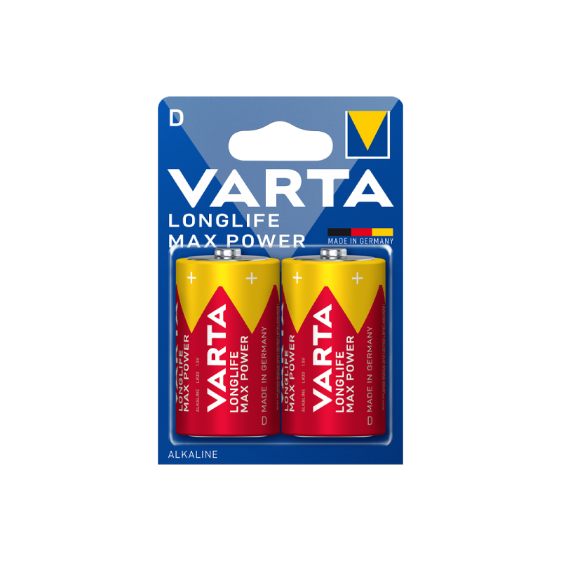 Varta LONGLIFE MAX POWER (MAX TECH) LR20 D BL2 Alkaline 1.5V (4720)