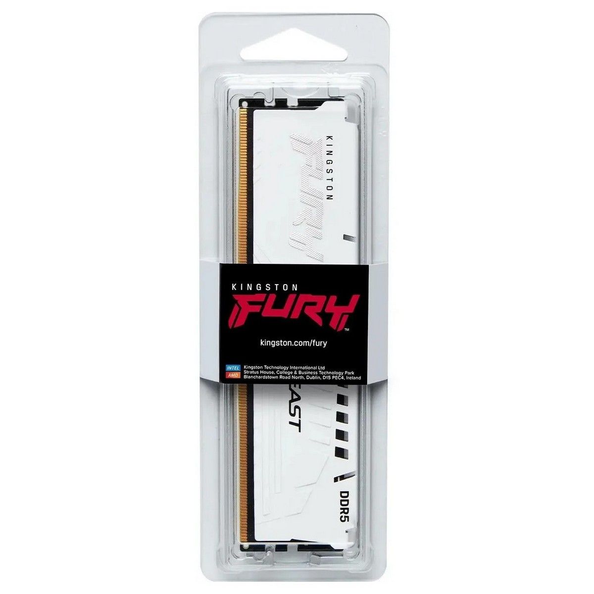 Память DDR5 16GB 6000MHz Kingston KF560C36BWE2-16 Fury Beast White Expo RTL PC5-48000 CL36 DIMM 288-