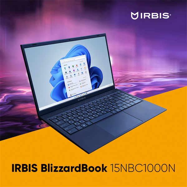 Ноутбук IRBIS BlizzardBook 15 15NBC1000 AMD Ryzen R3-3200U, 15.6"LCD 1920*1080 IPS , 16GB sodimm +51