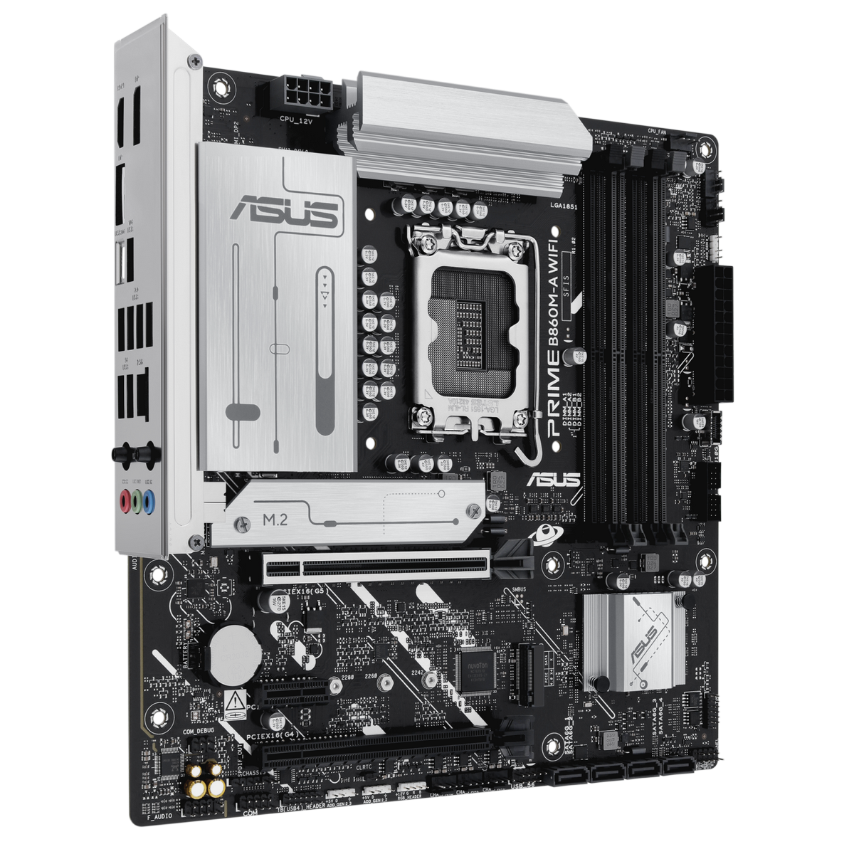 Материнская плата ASUS PRIME B860M-A WIFI LGA1851 mATX 4xDDR5 2xPCIEx16 PCIEx1 2xM.2 USB-C 2xDP HDMI