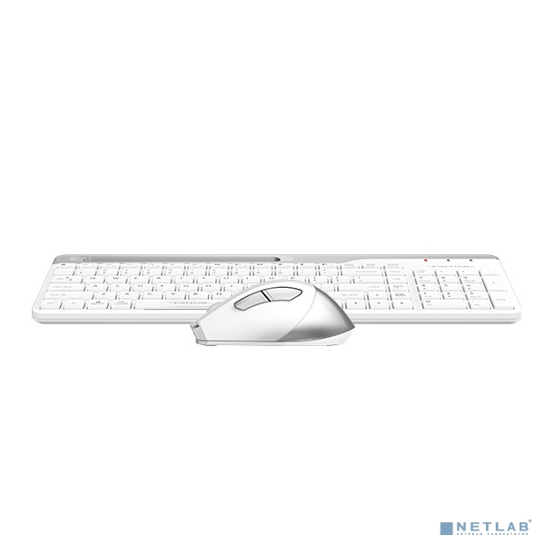Клавиатура + мышь A4Tech Fstyler FB2535C клав:белый/серый мышь:белый/серый USB беспроводная Bluetoot