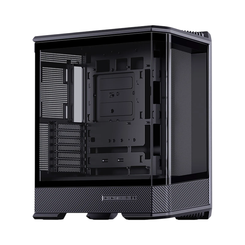 Корпус JONSBO D400, Midi-Tower, TG, no fan, 2xUSB-A 3.0 + 1xUSB-C 3.2, ATX, mATX, mITX Black