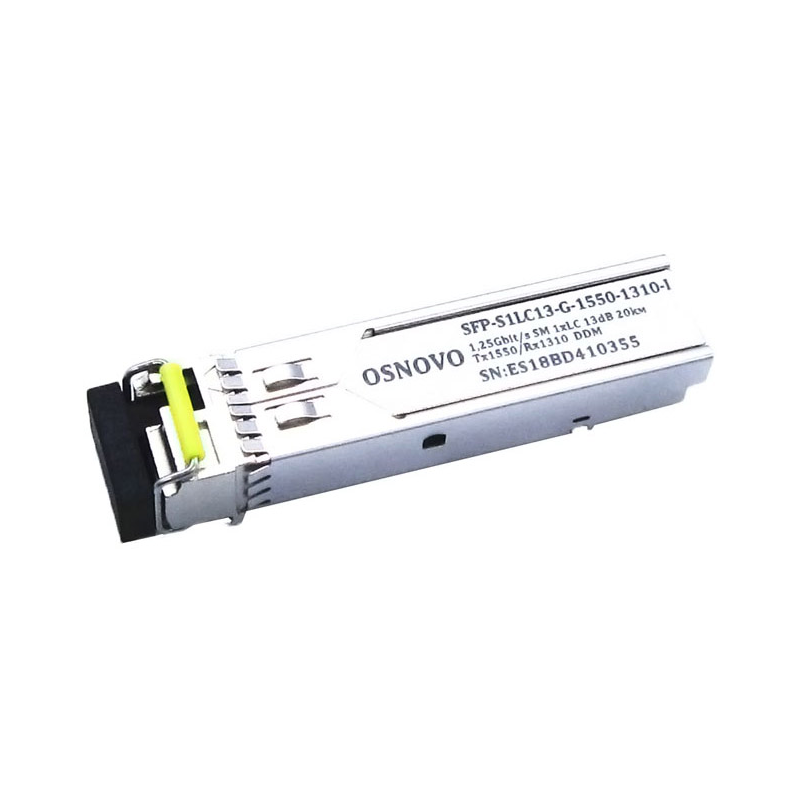 Промышленный оптический SFP модуль OSNOVO SFP-S1LC13-G-1550-1310-I Оптический SFP Модуль промышленны