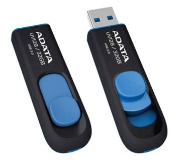 Флеш Диск A-Data 128Gb DashDrive UV128 AUV128-128G-RBE USB3.0 черный/синий