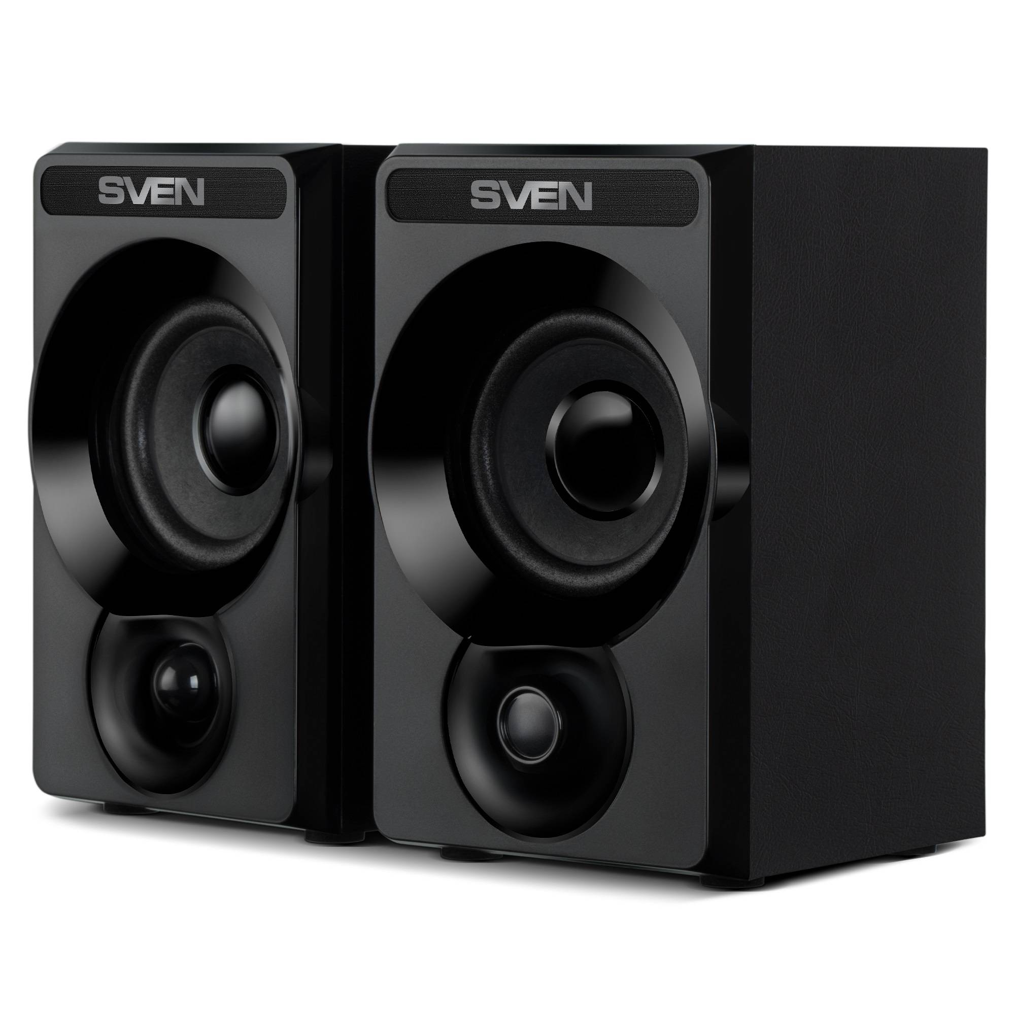 Колонки SVEN SPS-535, чёрный, акустическая система 2.0, USB, мощность 2x3 Вт(RMS)