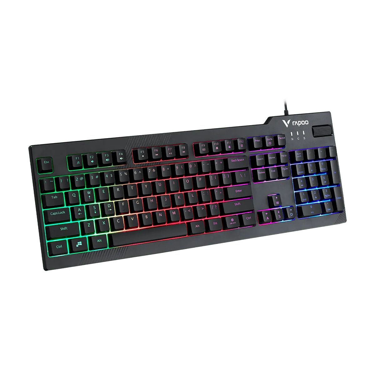 RAPOO Игровая клавиатура проводная V50S, цвет - черный