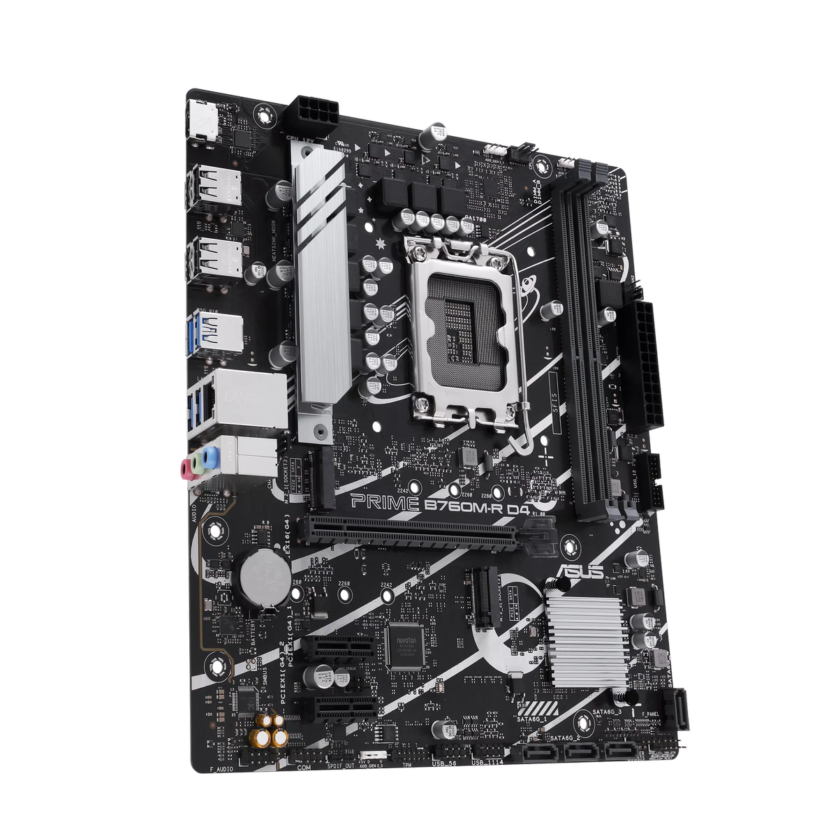 Материнская плата Asus PRIME B760M-R D4 Soc-1700 Intel B760 2xDDR4 mATX AC`97 8ch(7.1) 2.5Gg RAID+HD