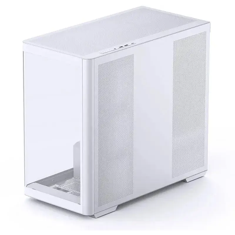 Корпус JONSBO D300, Mini-Tower, TG, no fan, 2xUSB-A 3.2 + 1xUSB-C 3.2, mATX, mITX White