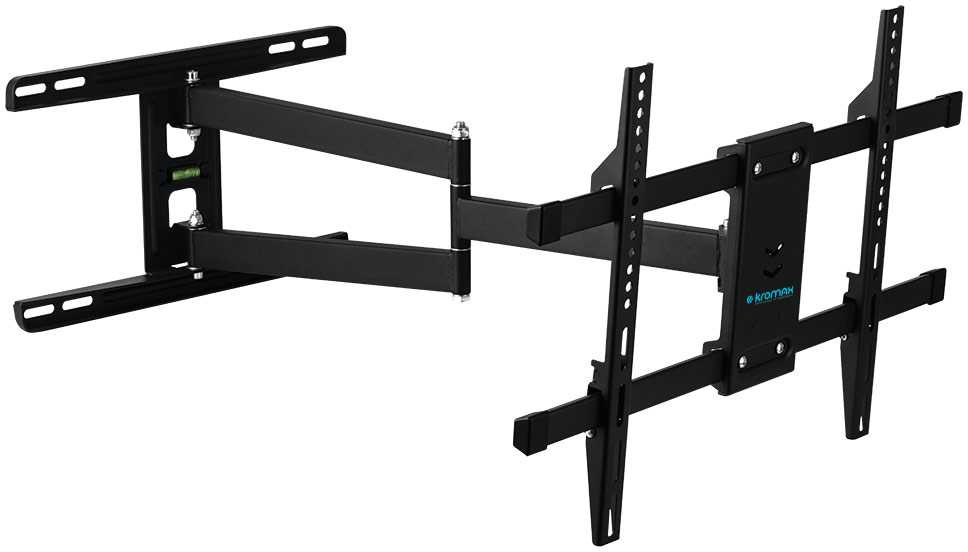 Кронштейн для телевизора Kromax DIX-20 черный 22"-65" макс.45кг настенный поворотно-выдвижной и накл