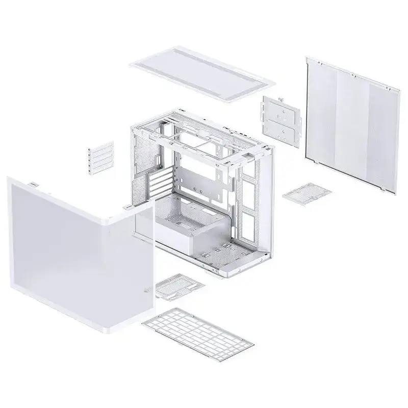 Корпус JONSBO D300, Mini-Tower, TG, no fan, 2xUSB-A 3.2 + 1xUSB-C 3.2, mATX, mITX White
