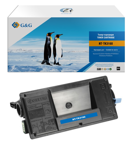 Тонер-картридж G&G toner cartridge для Kyocera P3045dn/P3050dn/P3055dn/P3060dn/P3145dn/P3150dn/P3155