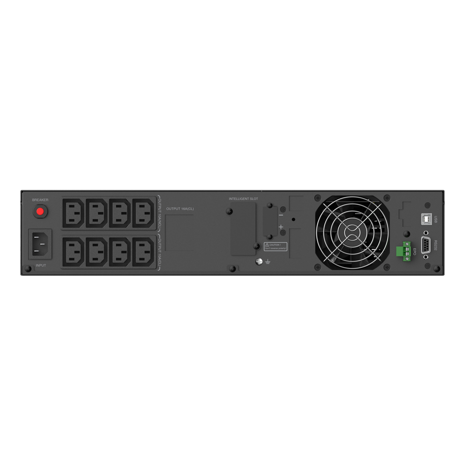 ИБП CBR [PLS-1KRT-8I-LCHERSC] Line Interactive Smart 1000/900 RT 8 x C13, LCD, HID-USB, RS232, EPO, 
