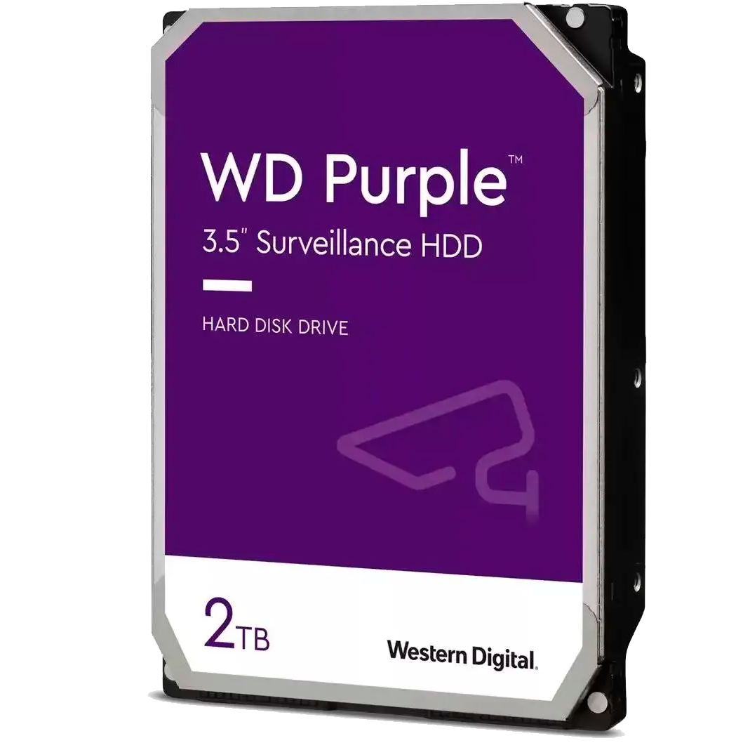 Жесткий диск WD SATA-III 2TB WD23PURZ Surveillance Purple (5400rpm) 64Mb 3.5"