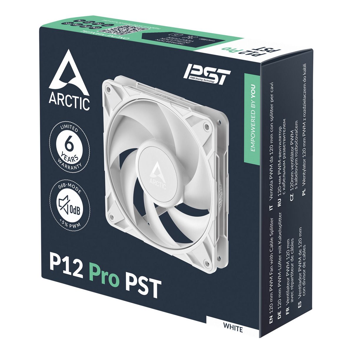 Вентилятор корпусной ARCTIC P12 Pro PST (White) - retail (ACFAN00308A)
