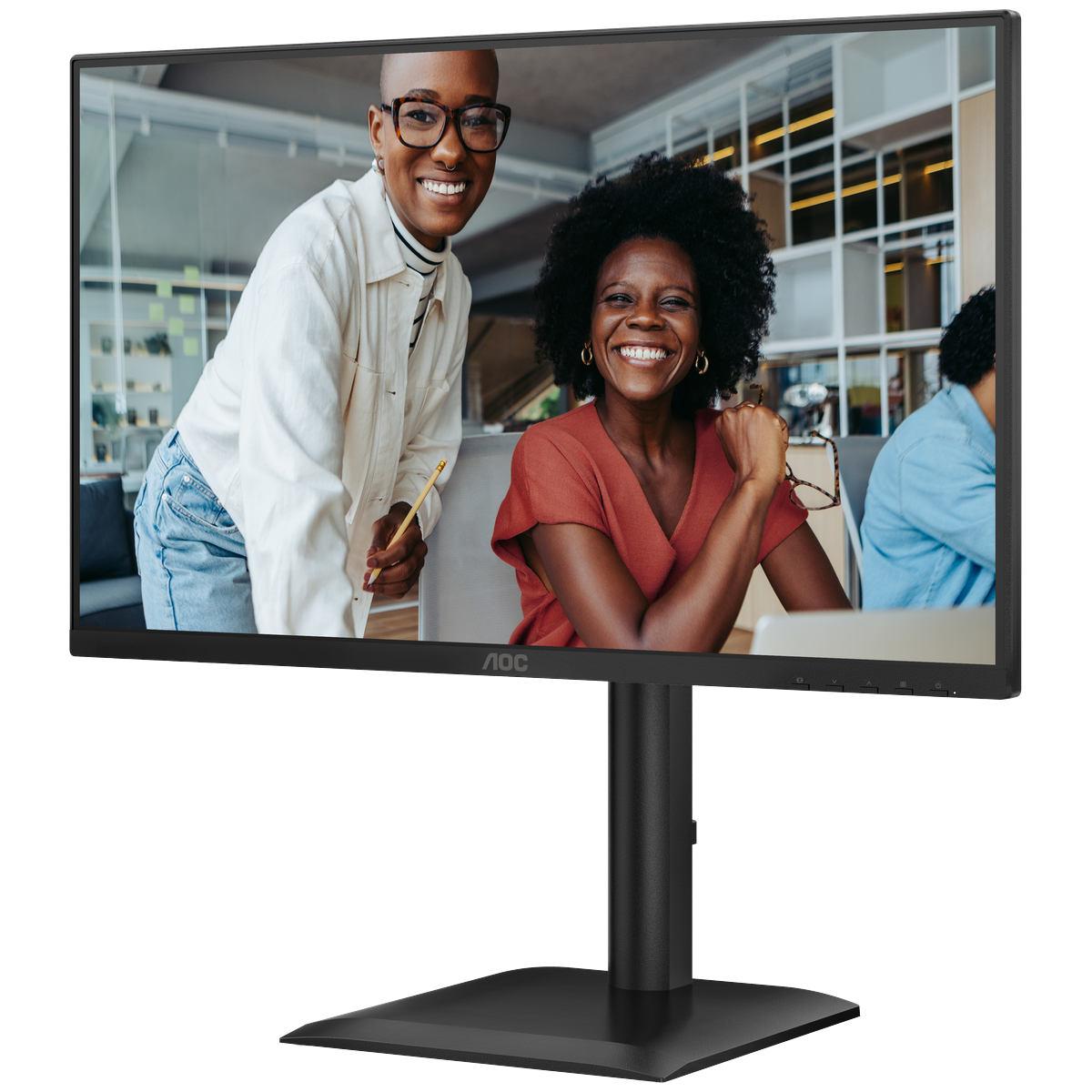 Монитор 23.8" AOC 24E4U IPS 1920x1080, 120 Гц, 4 мс, 16:9, 300 кд/м², HDMI 1.4, DP 1.2, VGA, USB-C, 