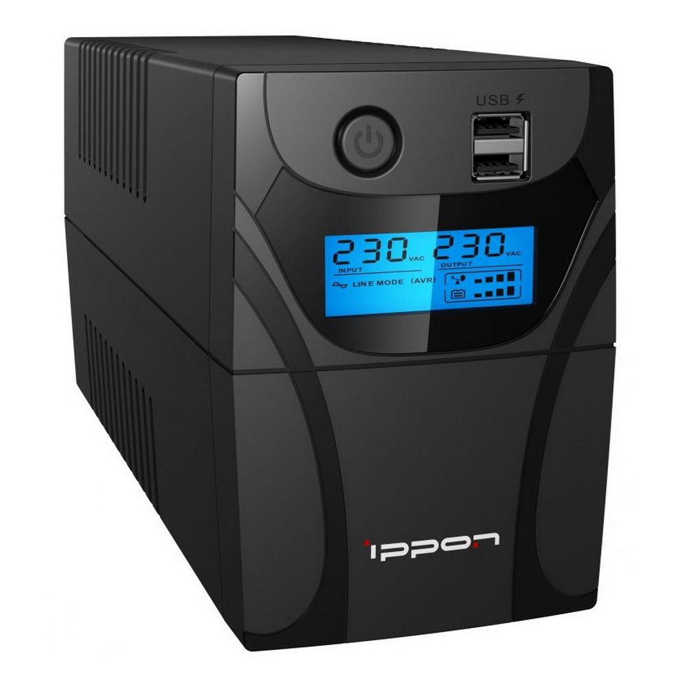 Источник бесперебойного питания Ippon Back Power Pro II 600 360Вт 600ВА черный
