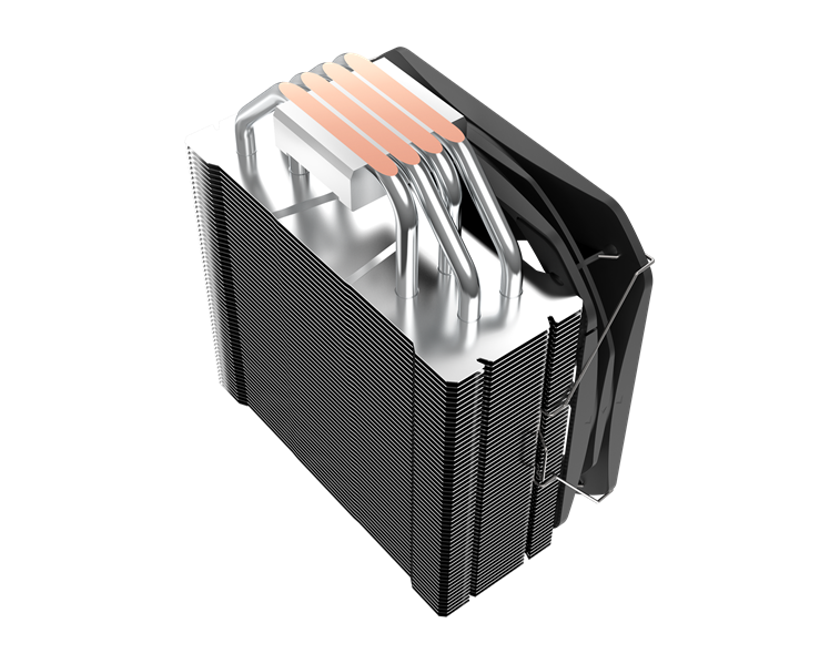 Кулер PCCooler Paladin 400 S115X/1200/1700/AM4 (TDP 200W, 130mm PWM FAN, 4 тепловые трубки 6мм, 800-
