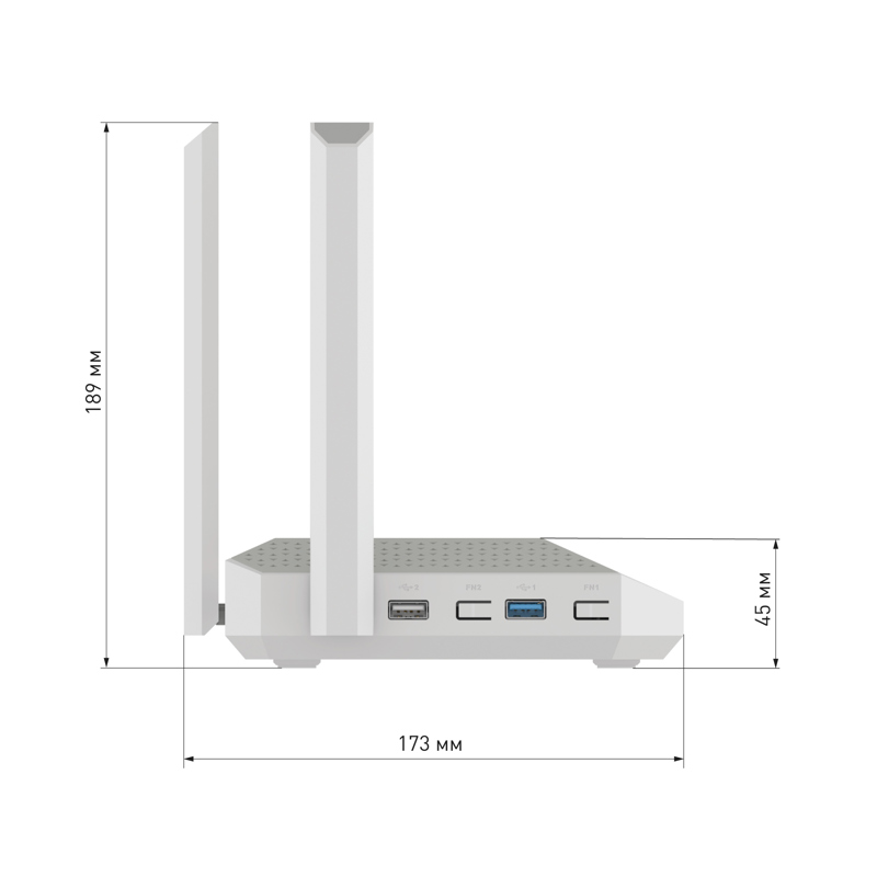 Роутер беспроводной Keenetic Netcraze Ultra (NC-1812) BE7200 10/100/1000/2500BASE-TX/4G ready белый