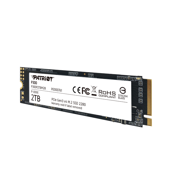 Накопитель SSD Patriot PCIe 3.0 x4 2TB P300P2TBM28 P300 M.2 2280