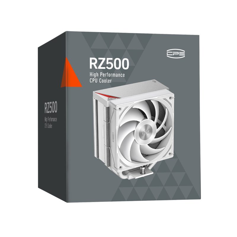 Устройство охлаждения(кулер) PcCooler RZ500 Soc-AM5/AM4/1200/1700/1851 белый 4-pin 32dB Al+Cu 250W R