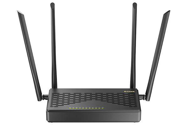 Роутер беспроводной D-Link DIR-825/GFRU/R3A AC1200 1000BASE-X SFP/4G ready черный