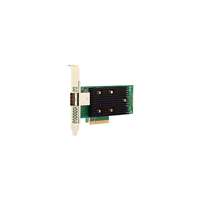 HBA-адаптер Broadcom SAS 9400-8e SGL (05-50013-01 / 03-50013-16008) PCIe 3.1 x8 LP, Tri-Mode SAS/SAT