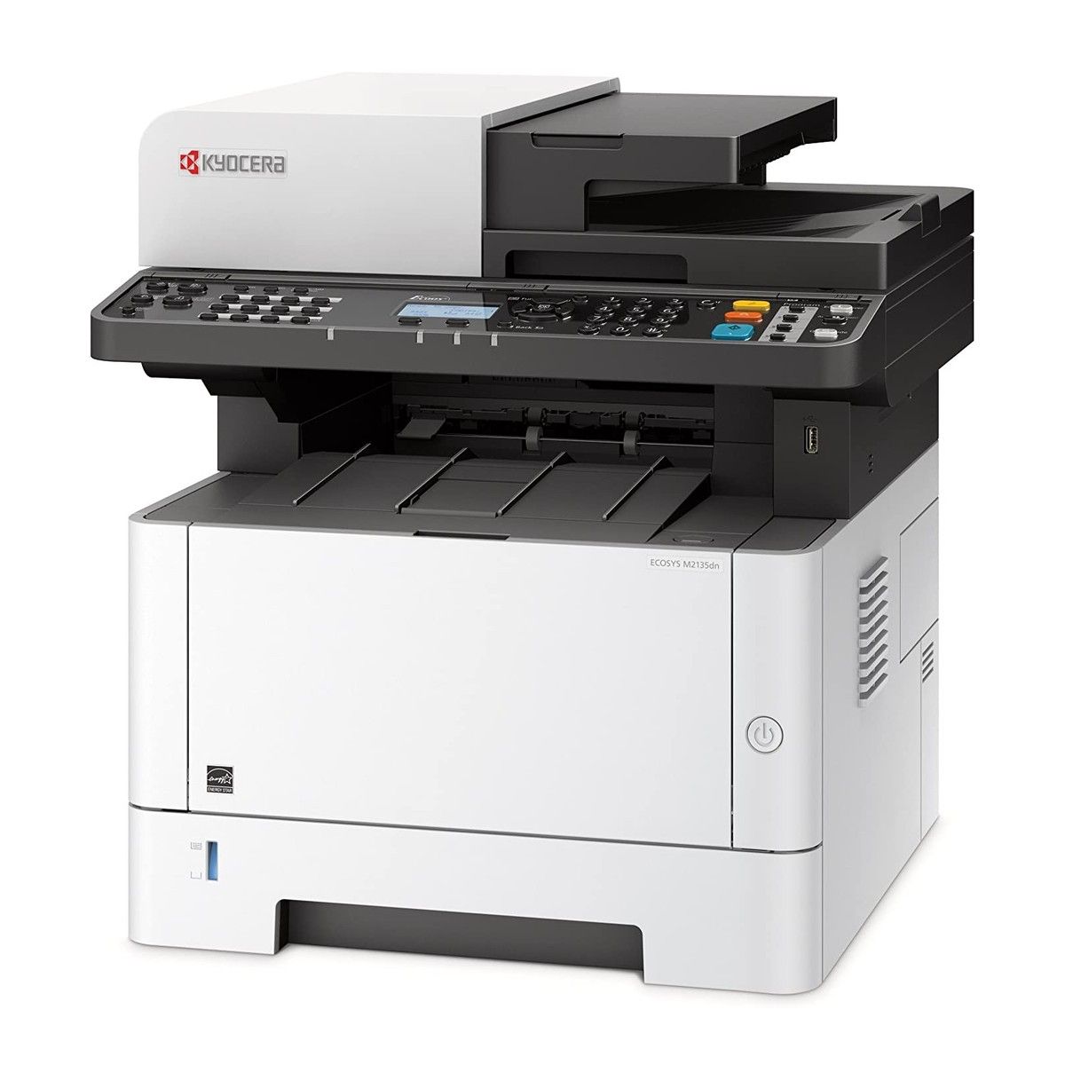 МФУ Kyocera Ecosys M2135DN A4, лазерное, черно-белое, 35стр/мин, 1200dpi, 800МГц, 512Мб, 250+100, US