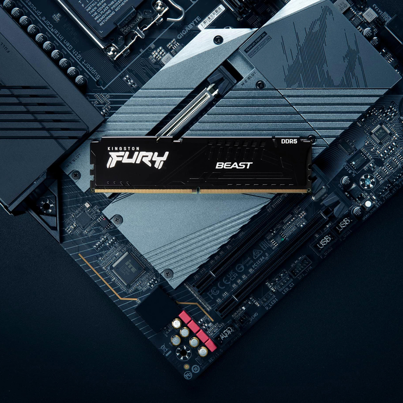 Память DDR5 16GB 6400MHz Kingston KF564C32BBE-16 Fury Beast Black Expo RTL Gaming PC5-51200 CL32 DIM