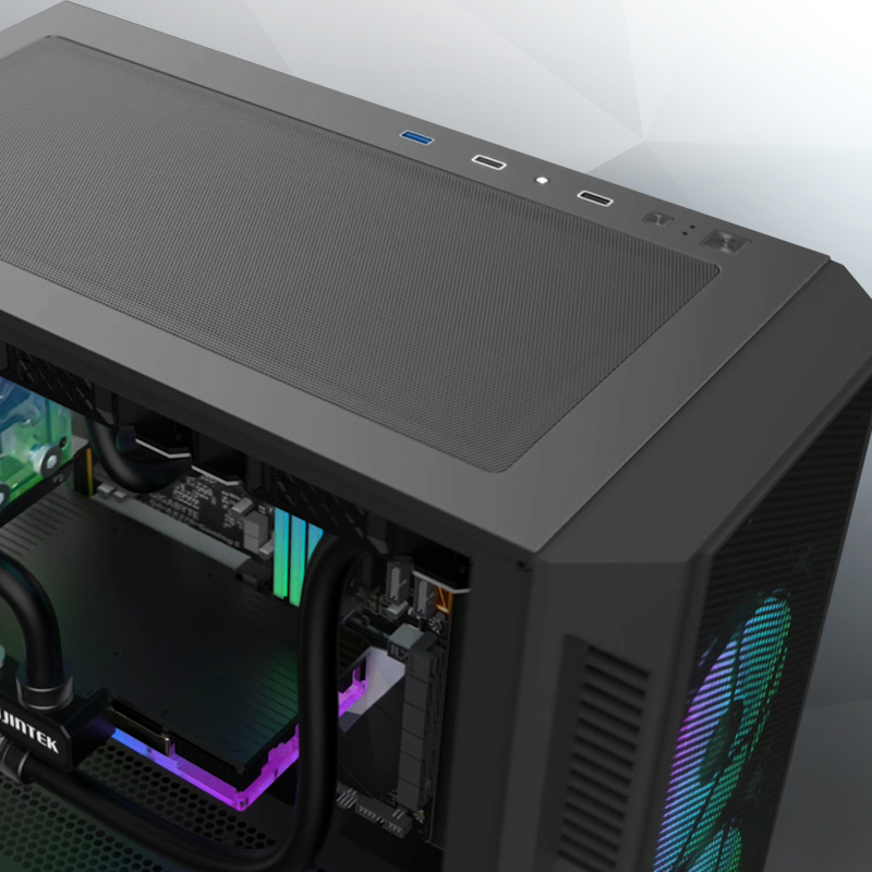 Корпус Raijintek ARCADIA III-ST, Midi-Tower, 1x120mm, 1xUSB-A 3.0 + 2xUSB 2.0, ATX, mATX, mITX Black