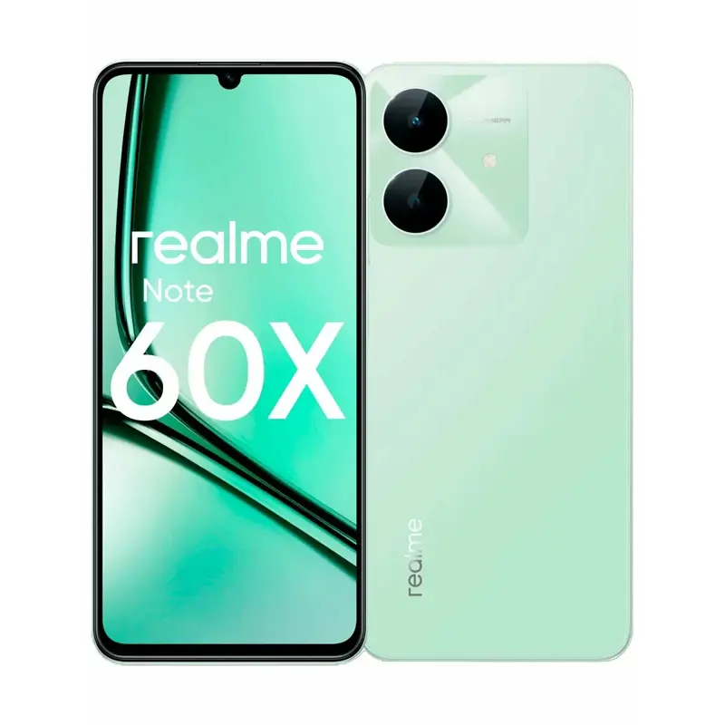 Смартфон Realme RMX3938 Note 60х 64Gb 3Gb зеленый моноблок 3G 4G 2Sim 6.74" 720x1600 Android 14 8Mpi